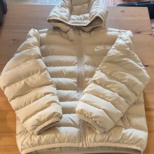 Nike Kids Light Tan Puffer Jacket